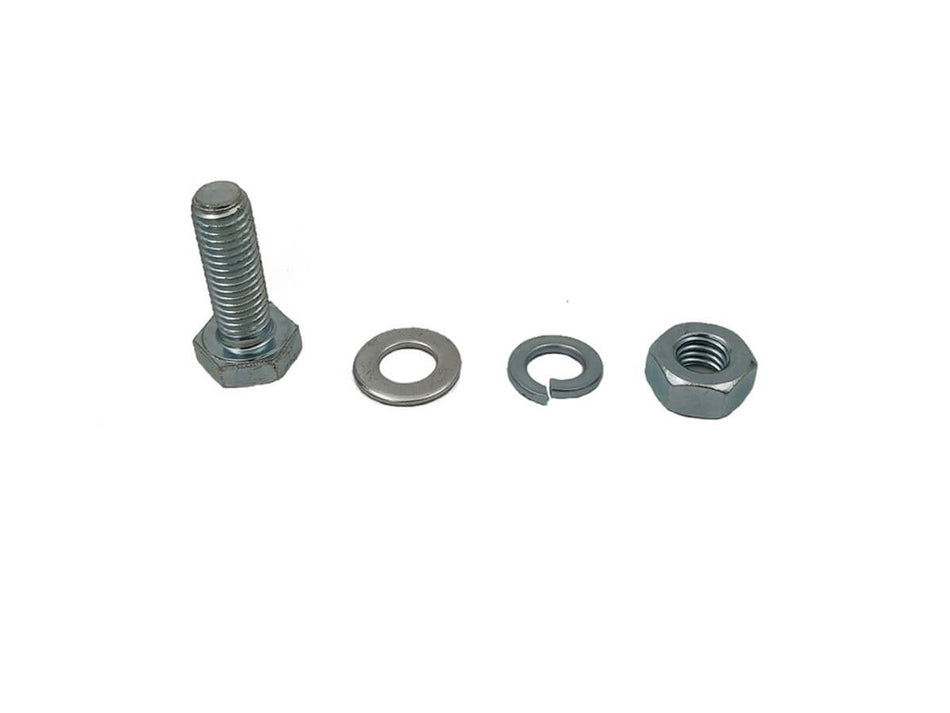 M12 mounting set consisting of 4 bolts, 4 nuts, 4 washers and 4 spring washers class 8.8