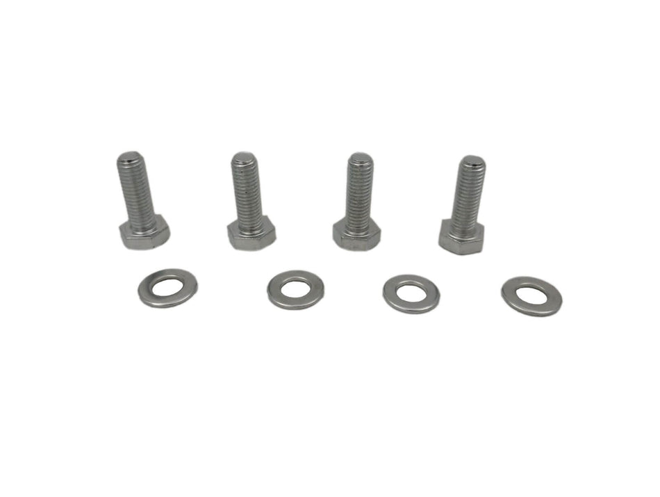 een 4 delig set met montage m10 materiaal bestaande uit 4 bouten en 4 sluitringen klasse 8.8