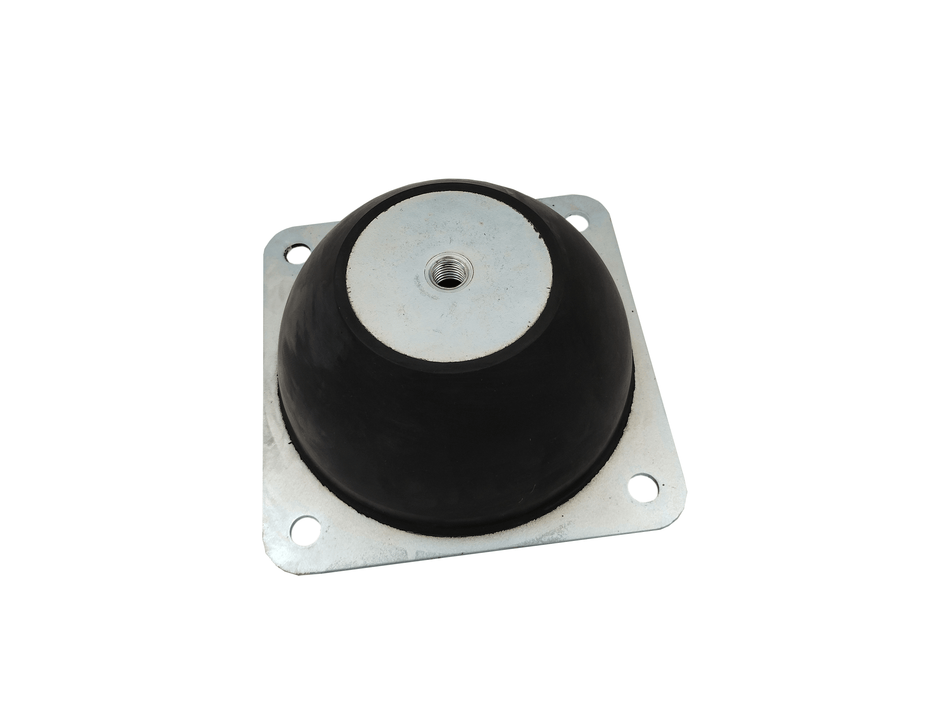 Damping air conditioner and heat pump against annoyance and irritation from vibrations